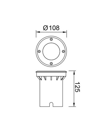 ZERMAT * FOCO SUELO IP67 GU10